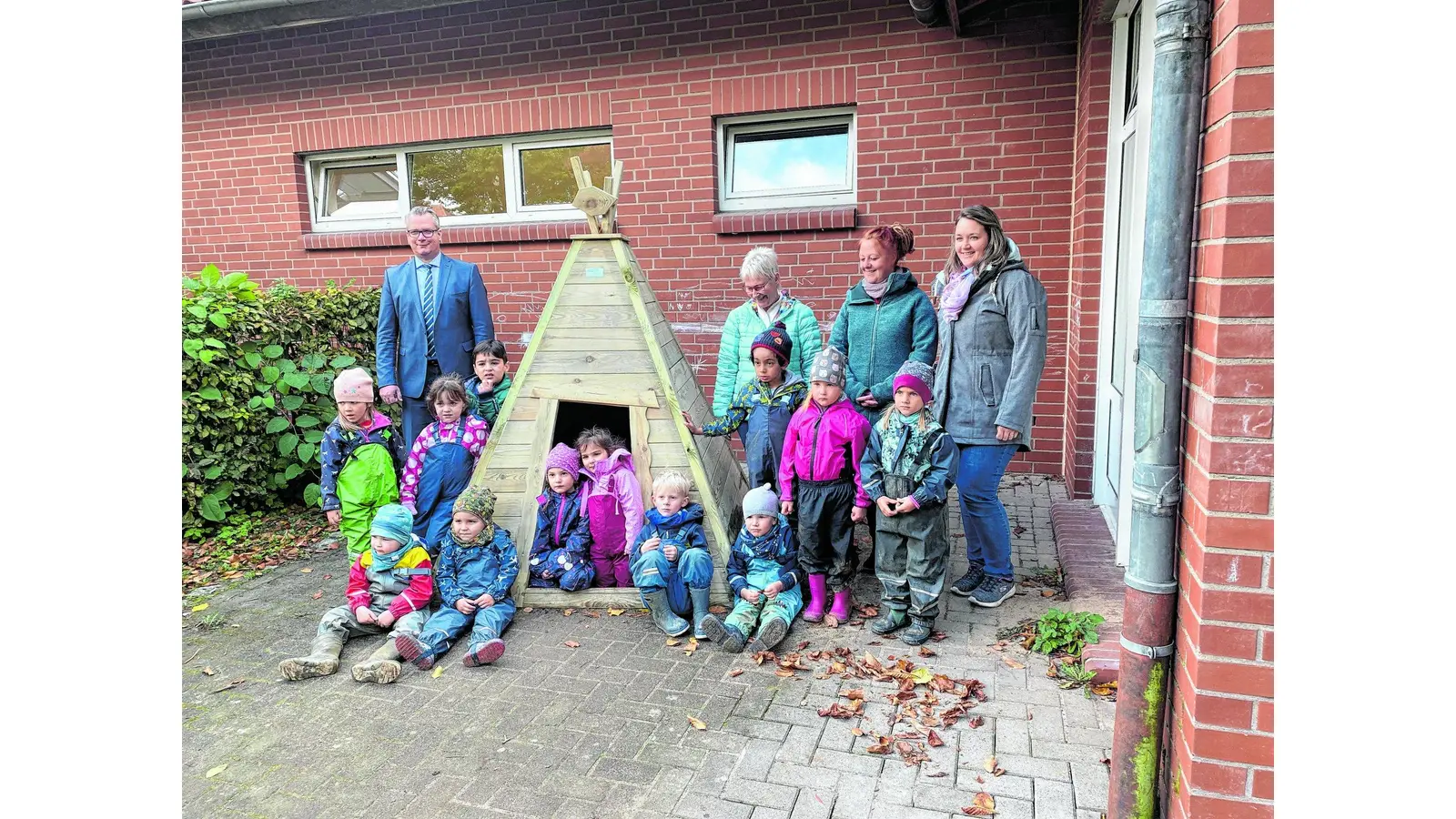 Ein Tipi zum Toben und Tollen (Foto: nh)