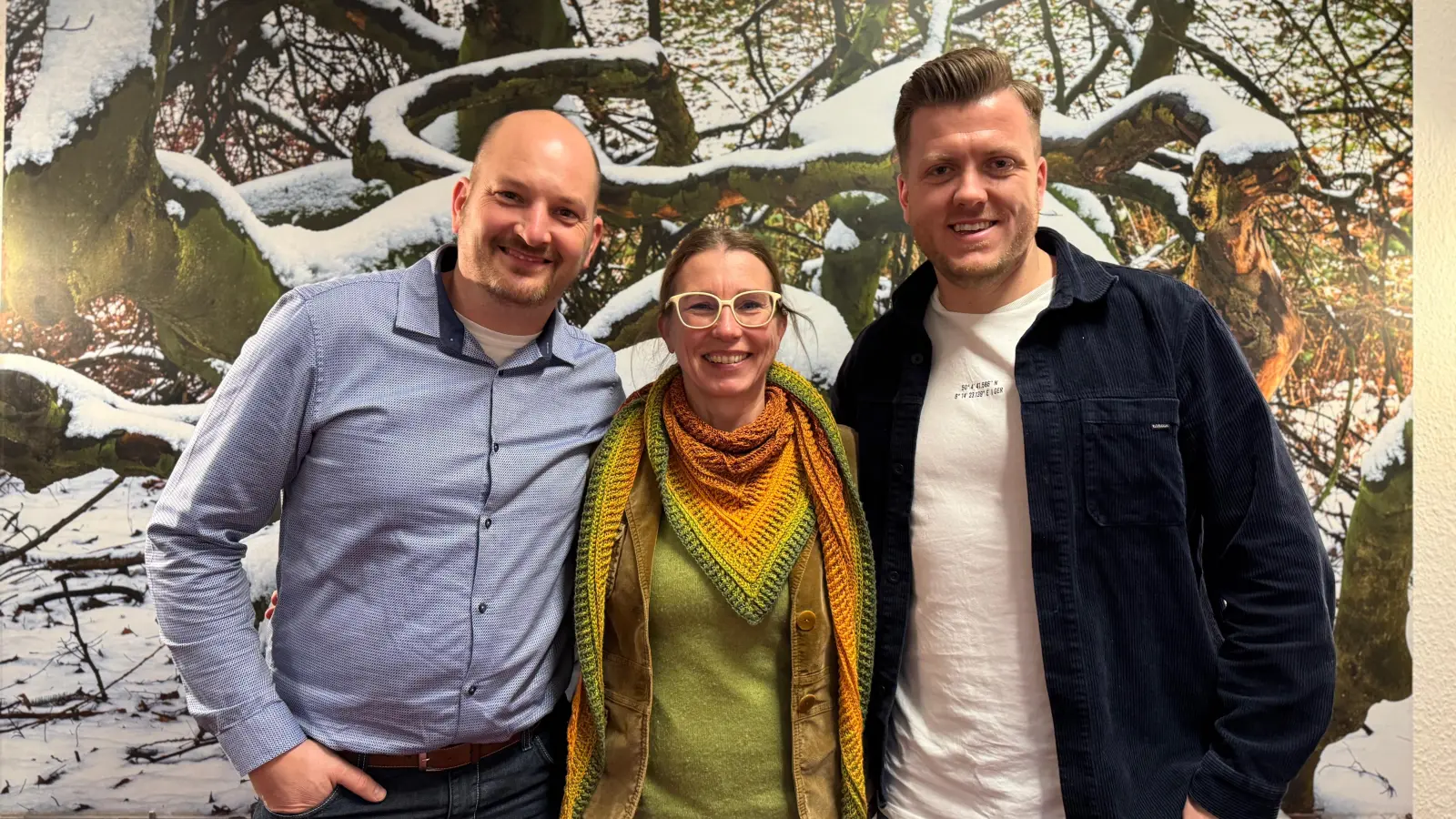 Johannes Tegtmeier (v.l.), Marion Oblasser, und Frederik Rehren. (Foto: LaGa)