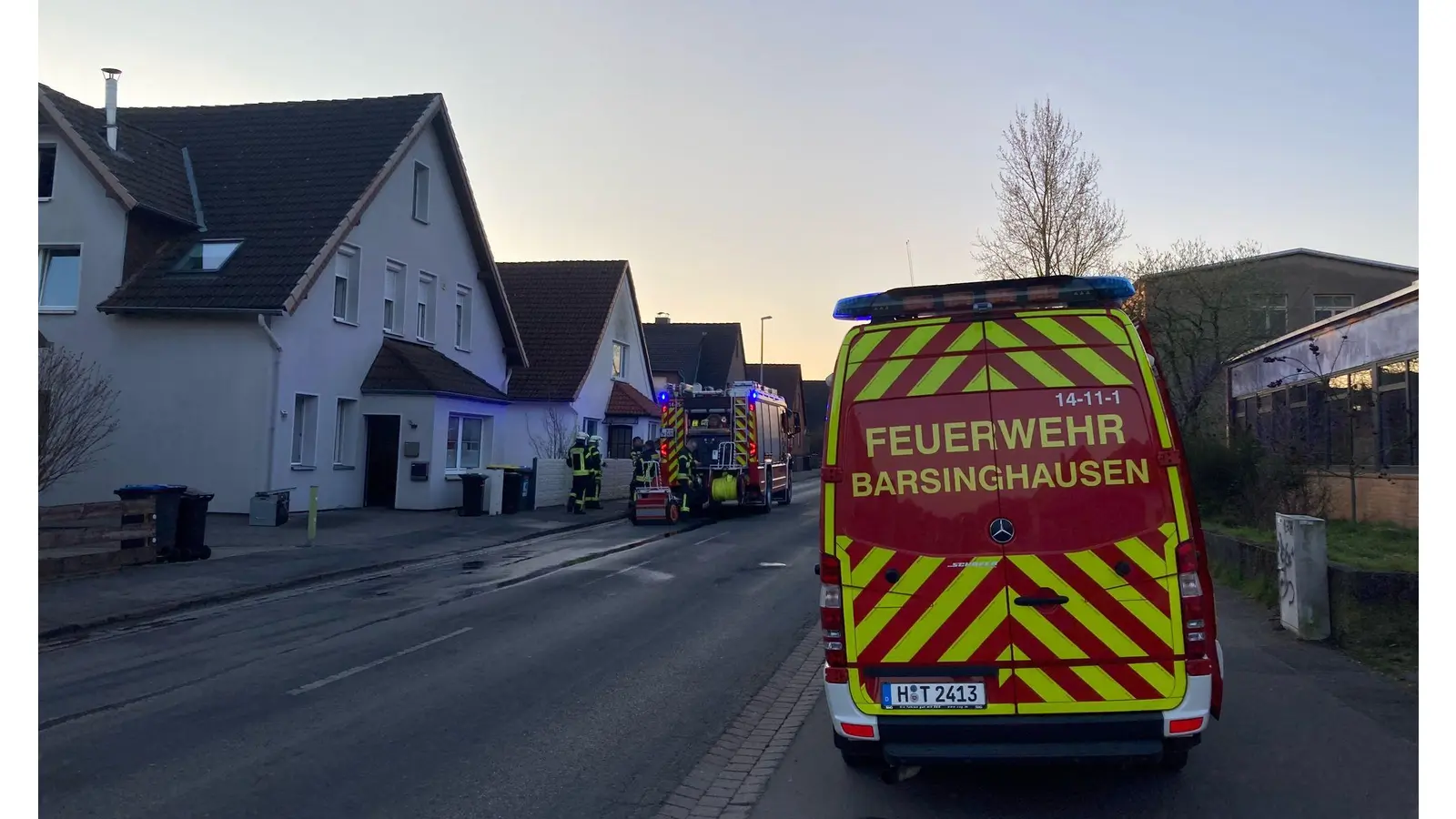 Die Einsatzstell in der Egestorfer Straße. (Foto: privat)