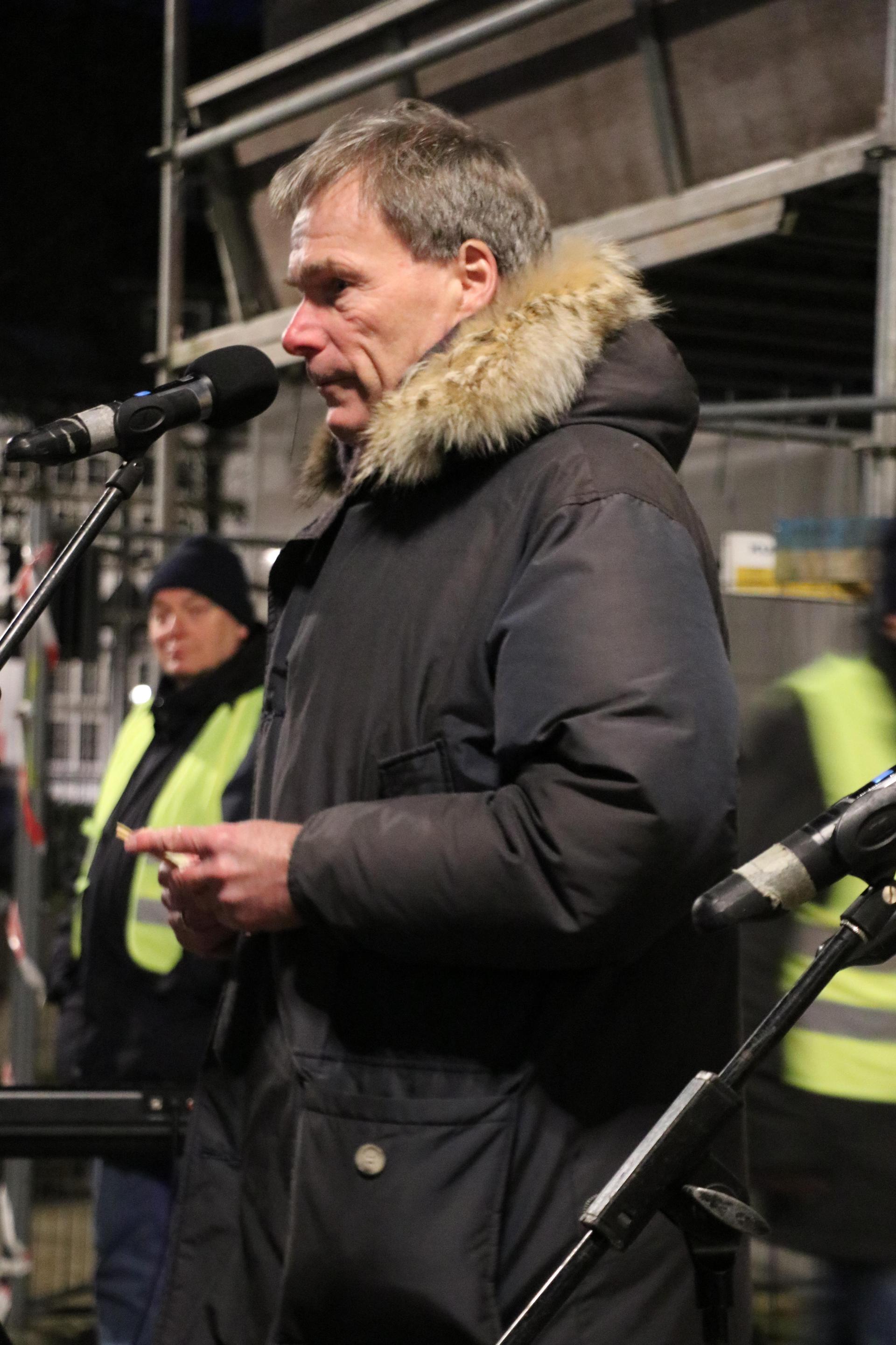 Einer der Redner: Unternehmer Ulrich Temps. (Foto: gi)