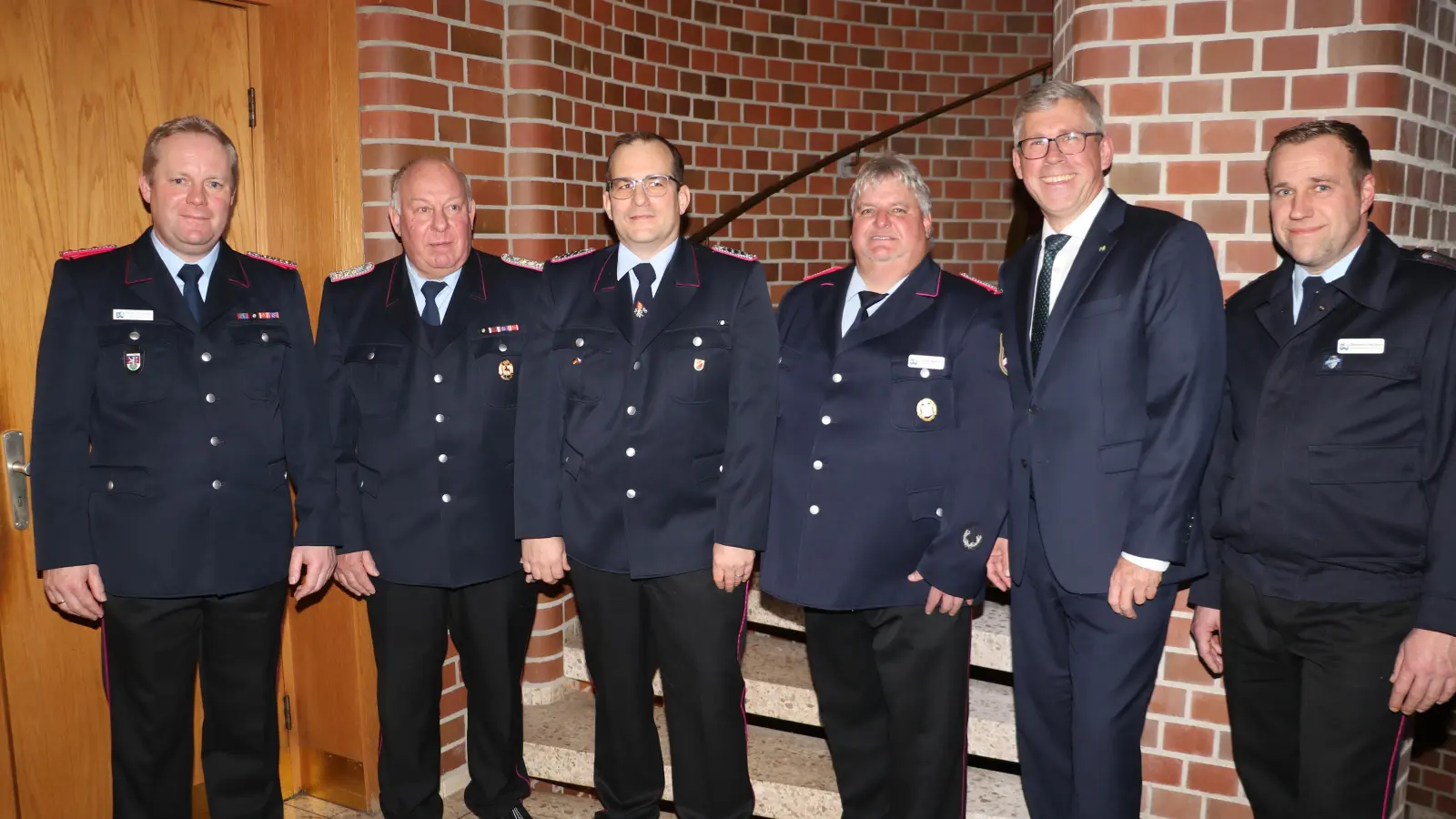 Nach der Versammlung (v.li.): Martin Ohlendorf, Volker Kentrat, Florian Kauke, Thomas Sadocco, Carsten Piellusch und Benjamin Heidorn. (Foto: gi)