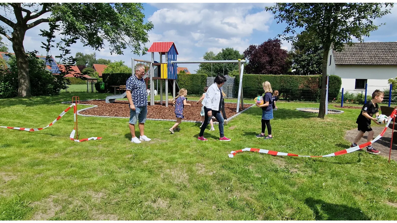 Der neugestaltete Spielplatz am Dorfgemeinscaftshaus. (Foto: privat)