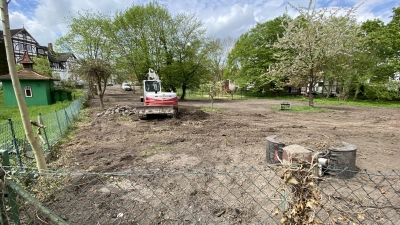 Aus einer Aneinanderreihung ehemaliger Gartengrundstücke wird nun ein kleiner aber feier Stadtpark am Dingelstedtwall.  (Foto: ste)