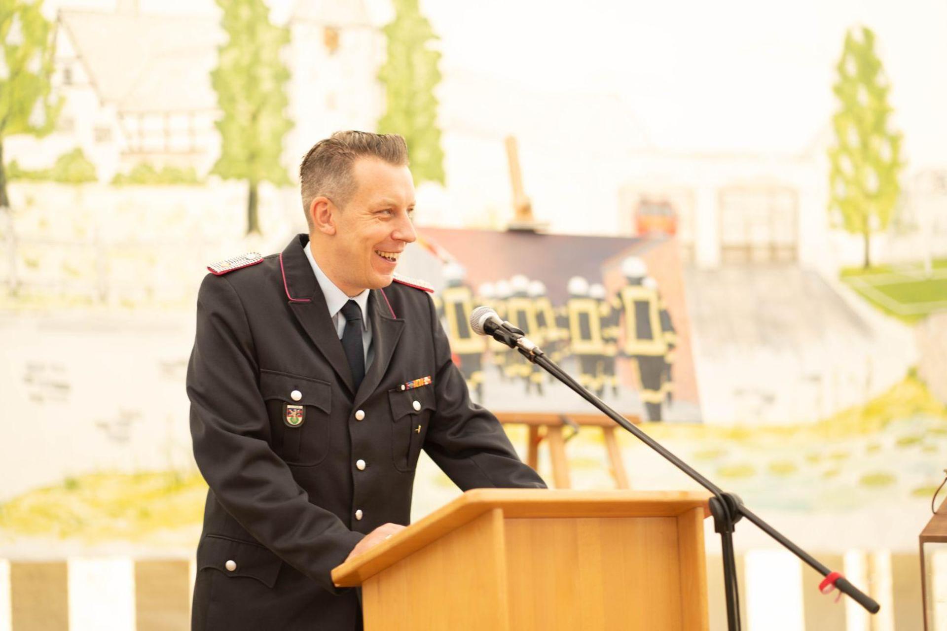 Hält die Festrede: Ortsbrandmeister Jens Borchers. (Foto: privat)