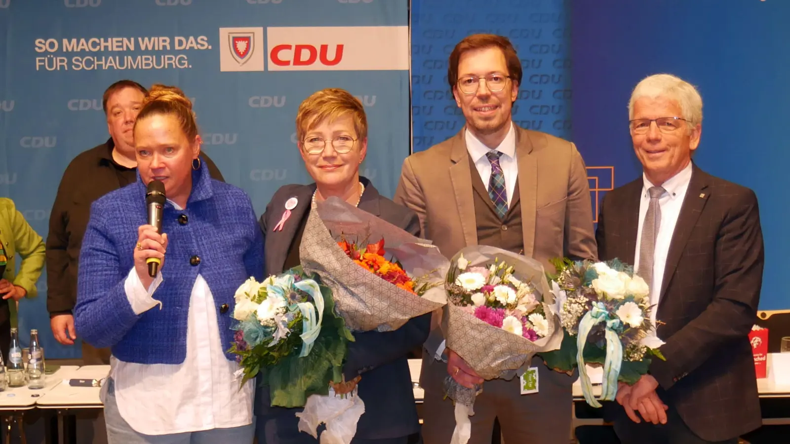 Colette Thiemann (v.l.), Barbara Weißendorn, Matthias Wehrung und Frank Schmädeke. (Foto: gk)