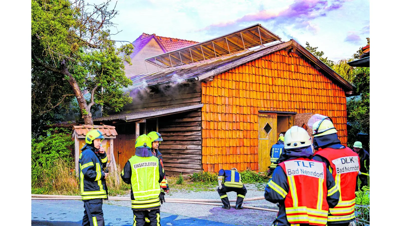 Drei Brände gleichzeitig in Soldorf am Sonnabend (10.08.19).<br><br>Foto: Stefan Simonsen (Foto: al)