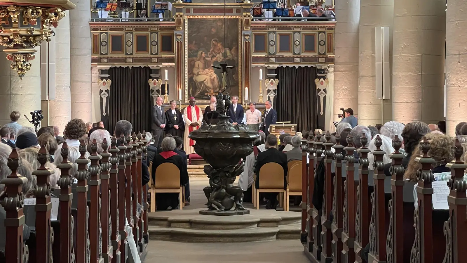 Der Einführungsgottesdienst in der Stadtkirche. (Foto: nd)