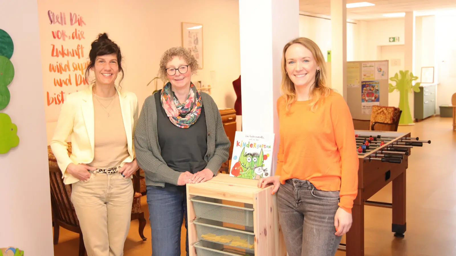 Sind ein Team (v.li.): Kathrin Block, Susanne Jahn und Julia Schiele. (Foto: tau)