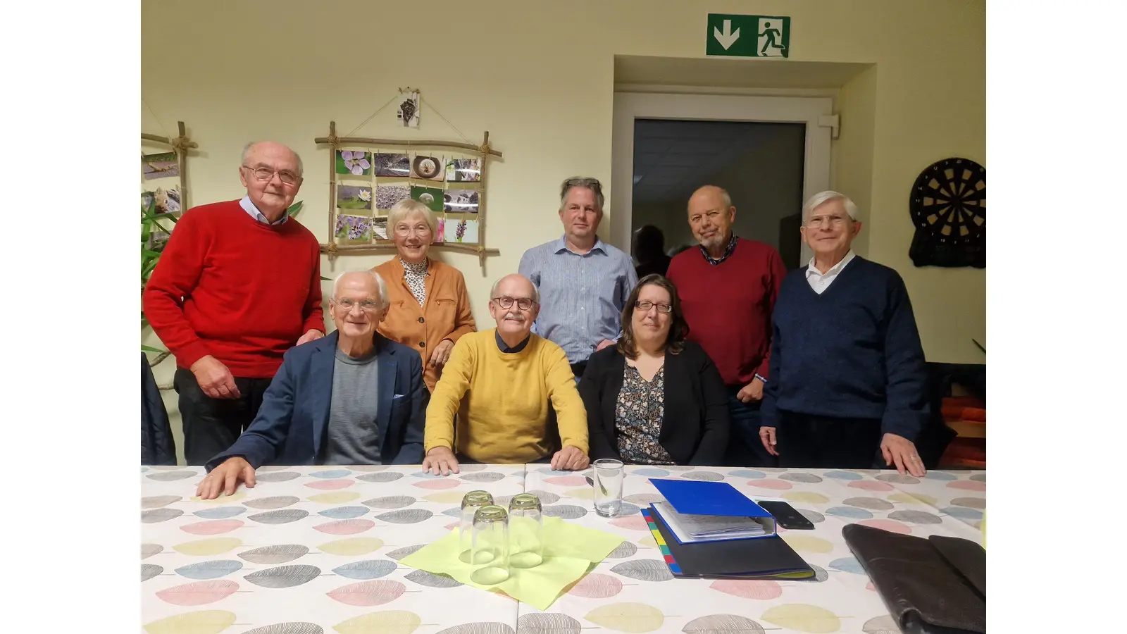 Der Vorstand des Förderkreises (v.li.): Norbert Quast, Kurt Rehkopf, Elke Evers, Gerd Steffen, Ingo Thimm, Carina Hausmann, Eckart Jeschke, Claus-Dieter Henkelmann. 