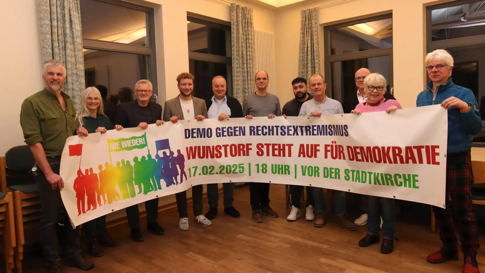 Hat sich zusammengefunden: Ein breites Bündnis für Demokratie und gegen Rechtsextremismus. (Foto: tau)