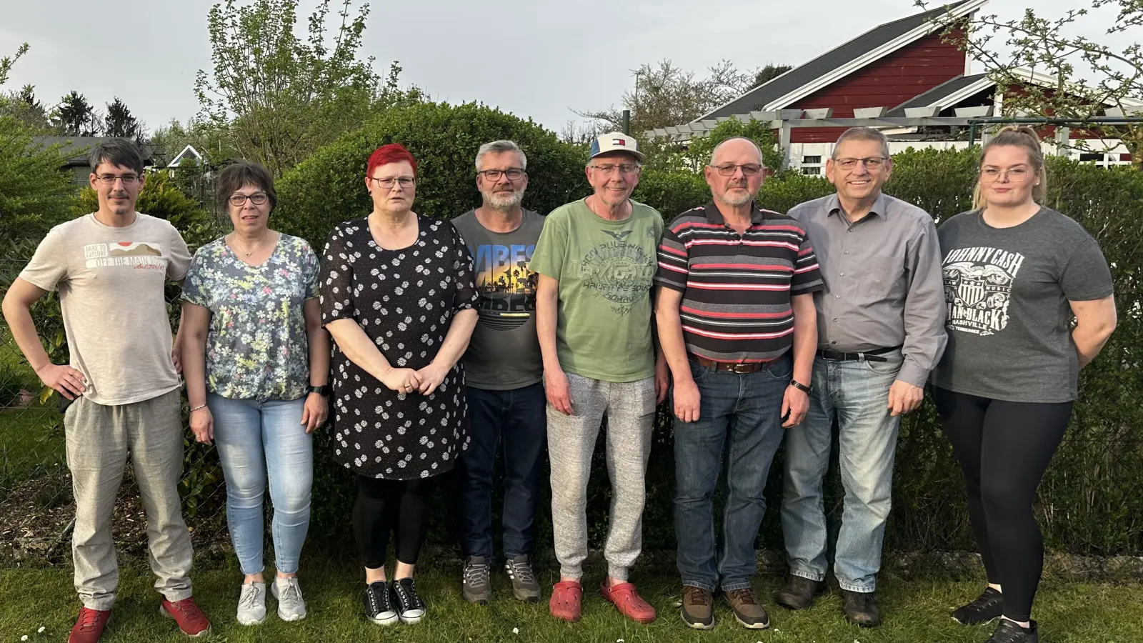 Der Vorstand (v.li.) Arne Janßen, Nicole Marzinek, Bianka Wendt, Sven Wendt, Matthias Boy-Uhlenbrock, Frank Kempe, Bernd Wachlinger und Stephanie Schneider. (Foto: privat)