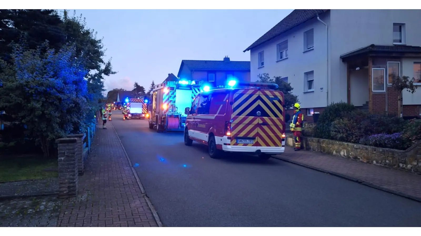 Die Einsatzstelle in der Parkstraße in Apelern. (Foto: privat)