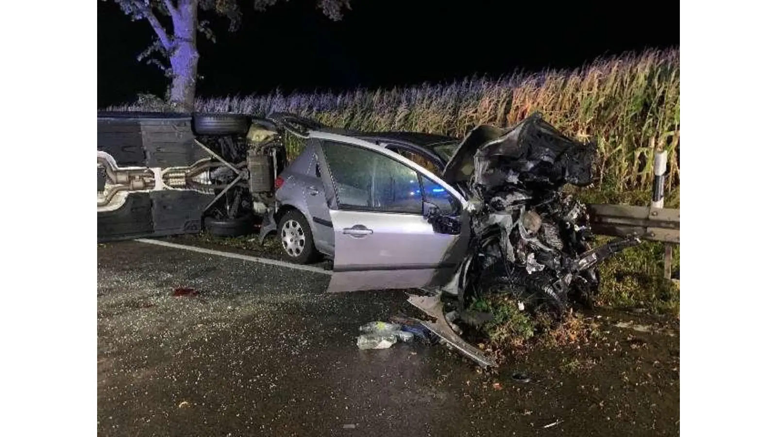 Ein schrecklicher Unfall ereignete sich am vergangenen Samstag auf der B83. (Foto: privat)