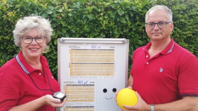 Gabriele und Jürgen-Walter Hansch vom BSC freuen sich auf die Sportler. (Foto: bb)