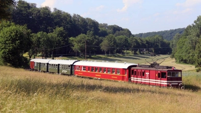 Museumszug der Landeseisenbahn im Extertal unterwegs. (Foto: Michael Rehfeld)