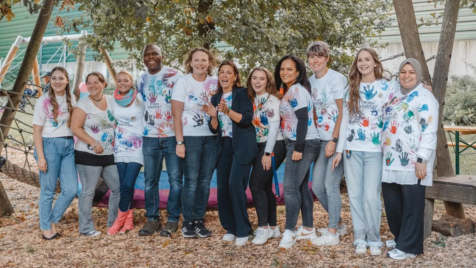 Arbeiten erfolgreich zusammen: Das Team der Kita KinderZeit. (Foto: Sarah Kupietz)