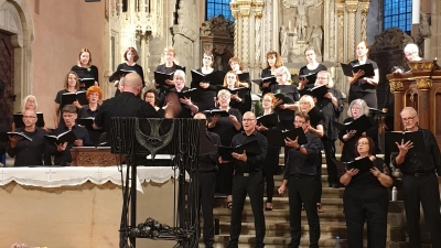 Bei einem Auftritt in der Stiftskirche: Der Kammerchor Schloß Ricklingen. (Foto: privat)