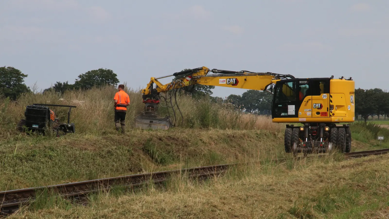 Dringend nötig war der Vegetationsschnitt an der Strecke von Wunstorf-West nach Mesmerode.  (Foto: gi)