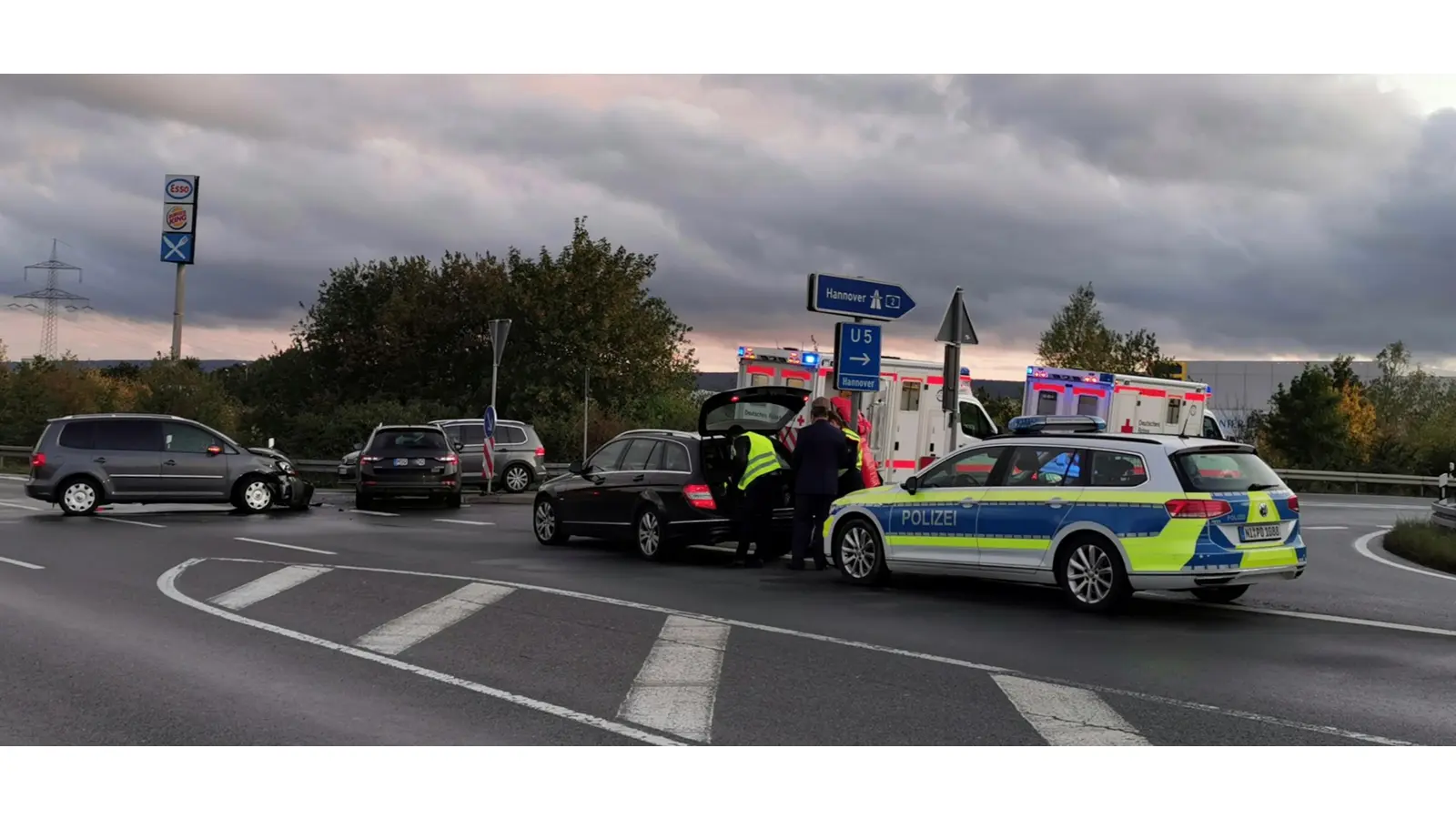 Unfallstelle an der Auffahrt der A2 bei Lauenau. (Foto: Archiv)