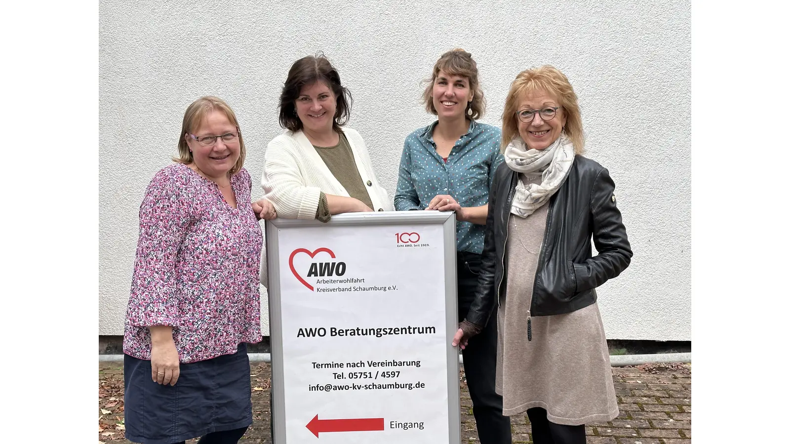 Claudia Kittel-Seifert (v.l.), Maren Kluzik, Katharina Barge und AWO Geschäftsführerin Heidemarie Hanauske.  (Foto: ste)