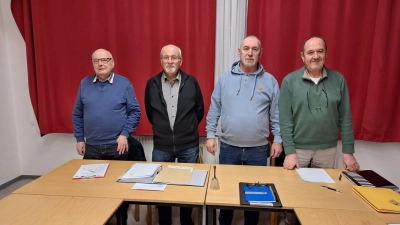 Der Vorstand (v.li.): Karl Heine, Lambertus Völlink, Hans-Jürgen Meuter und Wolfgang Kothlow. (Foto: privat)