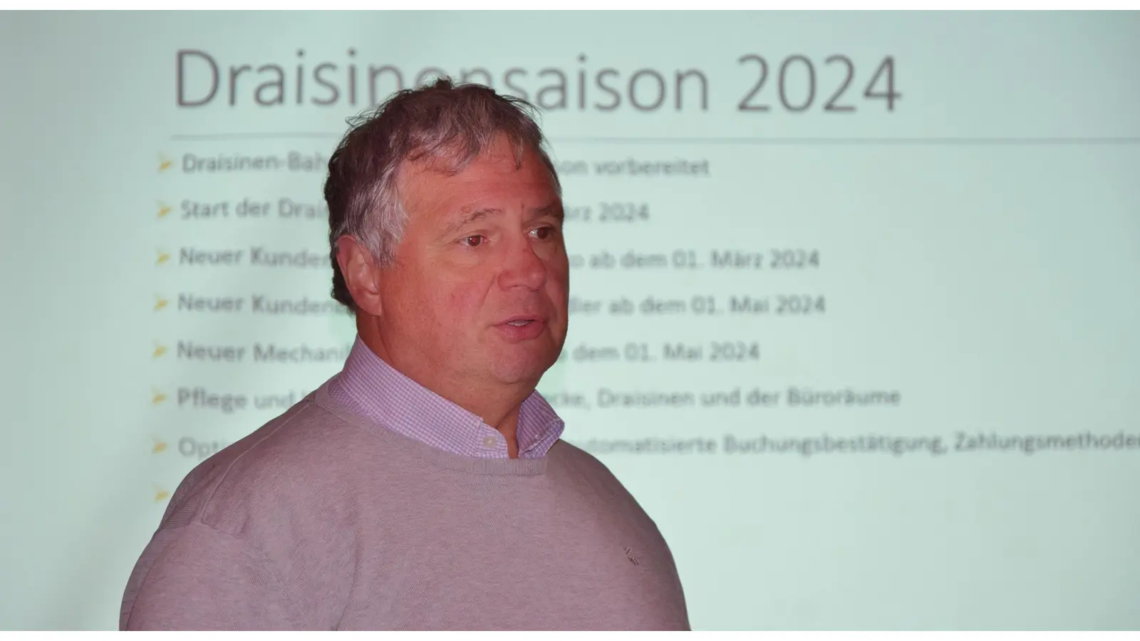 Dirk Ackmann mahnt als Geschäftsführer von Pro Rinteln: „Ohne Draisinenstrecke bekommt der Stadtmarketingverein Probleme!“ (Foto: ste)