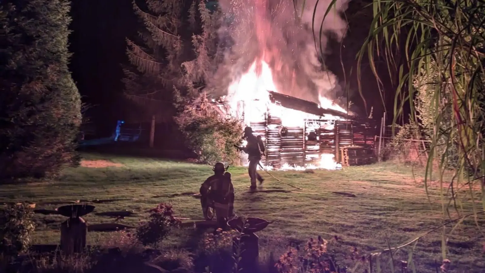 Reibungsloser Einsatz von drei Ortswehren.  (Foto: Feuerwehr)